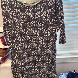 Juicy Couture Womens Dress Tunic Dolman Sleeve Medallion